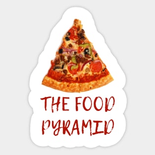 The food pyramid Sticker